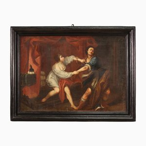 José y la esposa de Potifar, 1750, óleo sobre lienzo, enmarcado