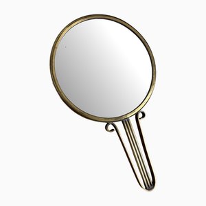 Scandinavian Art Deco Hand Mirror by Carl-Einar Borgström for Ystad-Metall, 1930s