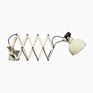 Light Gray Rademacher Scissor Wall Lamp by Ernst Rademacher, 1930s