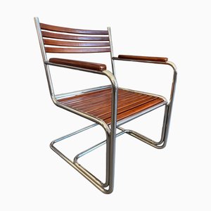 Sedia cantilever in acciaio tubolare, anni '30