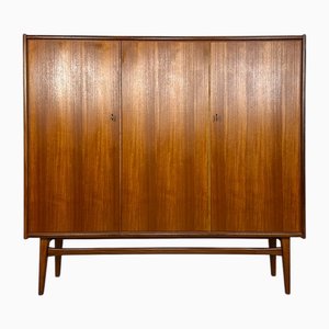 Large Vintage Minimalistic German Teak Cabinet by Bartels Werken GmBH, 1960s