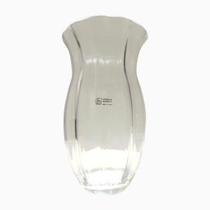 Transparent Murano Glass Vase by Moretti and Nason, Italy, 1990s