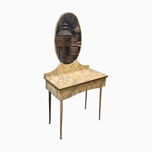 Mid-Century Art Deco Frisiertisch, Italien, 1950er