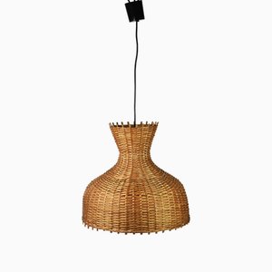 Wicker Pendant Lamp, 1970s