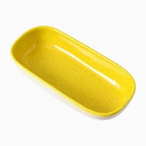 Vintage Italian Yellow Ceramic Dish from Italica Ars, 1960s