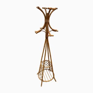 Vintage Garderobe aus Rattan, 1970er
