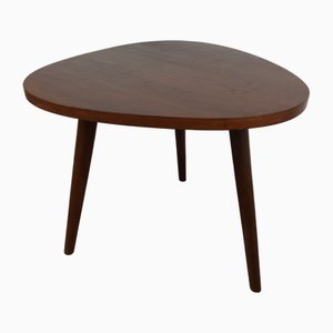 Mesa auxiliar trípode de madera, años 50