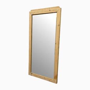 Art Nouveau Faceted Mirror with Surrounding Facet