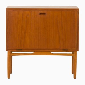 Mueble bar Mid-Century de teca, Dinamarca, años 60