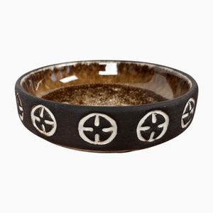Mid-Century Modern Danish Studio Pottery Bowl from Frank Keramik, 1960s