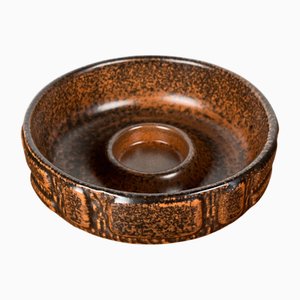 Mid-Century Modern Danish Studio Pottery Candleholder from Joghus Keramik, Bornholm, 1970s