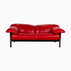 Zwei-Sitzer Ledersofa von Poltrona Frau