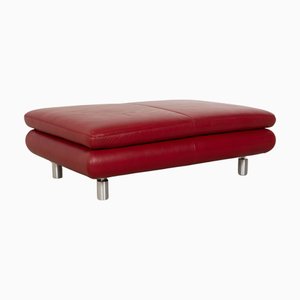 Roter Leder Ottomane von Koinor