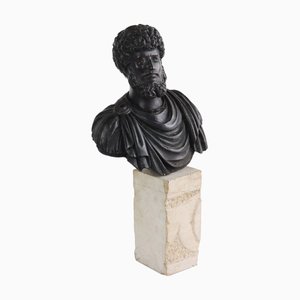 Busto dell'imperatore romano Marco Aurelio in bronzo di Chiurazzi Napoli
