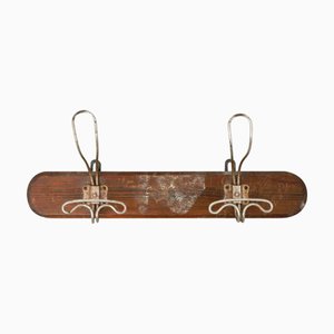 Wood and Metal Coat Rack, 1940s