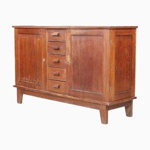Credenza in quercia patinata di René Gabriel, Francia, anni '40