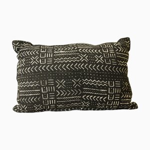 Cojín de tela de barro marrón