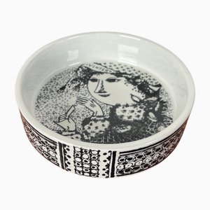 Scodella Flora Mid-Century moderna di Bjørn Wiinblad per Nymölle Denmark, anni '60