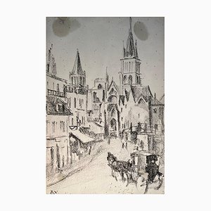 Benjamin Ii Vautier, Carrozza per la Chiesa, Grafite su carta