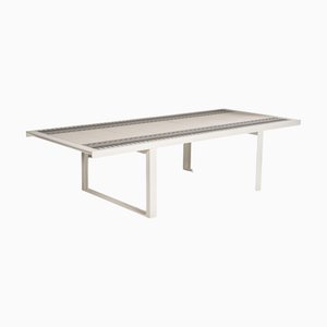 White Porcelain Canasta Table by Patricia Urquiola