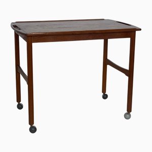 Dänischer Vintage Teak Servierwagen Couchtisch
