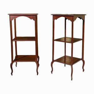 Louis XV Beistelltische aus Mahagoni, 1900er, 2er Set