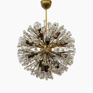 Lampadario Starburst Dandelion in ottone attribuito a Emil Stejnar, Austria, anni '60