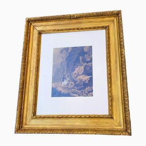 Constantin d'Aix, Animated Landscape with Roman Soldiers, 18th-19th Century, Gouache on Paper, Framed