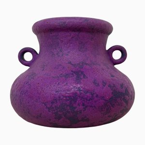 Vase Violet en Céramique de Zenith Gouda, Holland, 1970s