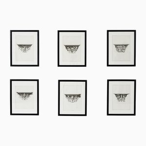 Artiste, France, Cathedral d'Auch, 1800s, Gravures, Set de 6