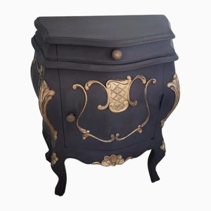 Louis Xv Style Lacquered Bedside Table