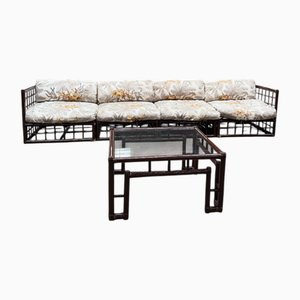 Set da salotto Mid-Century moderno in stile Oof Afra & Tobia Scarpa, Italia, anni '70, set di 2