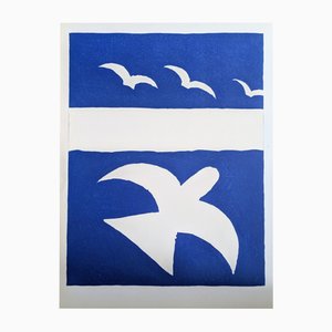 Georges Braque, Vögel, Original Lithographie, 1955