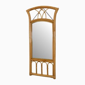 Bamboo Mirror in the style of Vivai del Sud, 1970s