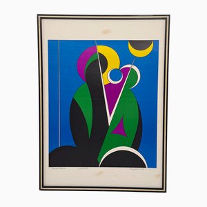 Corrado Cicognani, Nativity, 1970s, Lithographie, Encadré