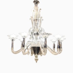 Lustre en Verre Soufflé par Barovier & Toso, Italie, 1960s