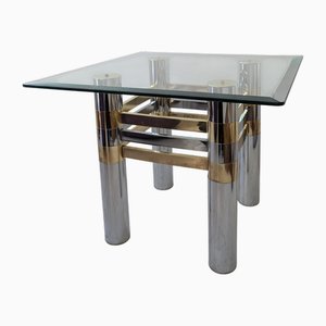 Verchromter Mid-Century Couch- oder Beistelltisch