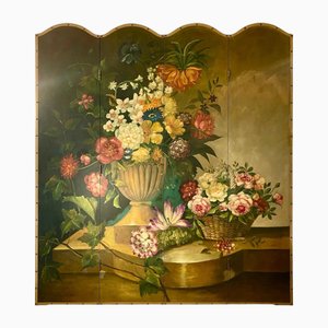 Paravento con bouquet di fiori