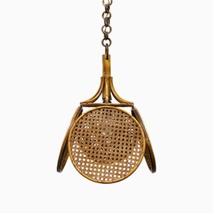 Pendant Lamp in Bamboo and Rattan, 1960s