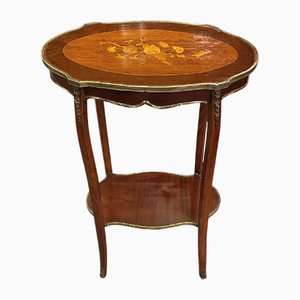 French Side Table with Marquetry, 1920s