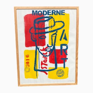 Jean Starck, Composition, Screen Print, 2016, Framed