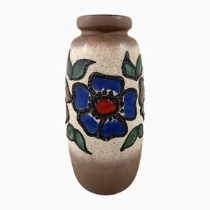 Bodenvase mit Großer Blumendekoration, BRD, 1960er