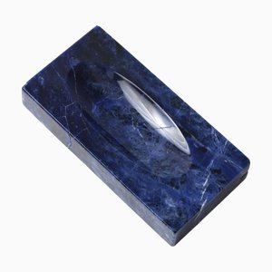 Piatto vintage in pietra blu, anni '70