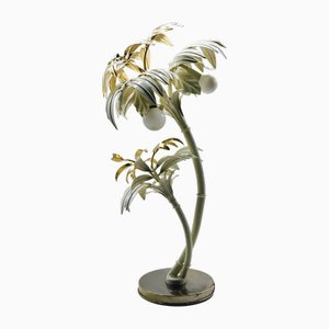 Palm Tree Table Lamp attributed to Maison Jansen, France, 1970s