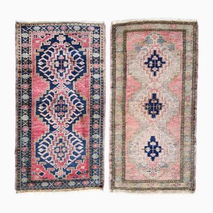 Oushak Wool Yastik Bath Mats, 1960s, Set of 2