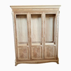 Walnut Cupboard with Cherry Inlays in Natural Raw Wood from Simoeng