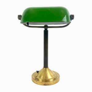 Art Deco Banker's Desk Lamp, Former Czechoslovakia, 1930s