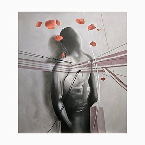 Stefano Mazzolini, Neropeti, 2025, Öl auf Leinwand