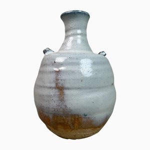 Miwa Kiln Ikebana Flower Vase from Hagi Yaki, Japan, 1960s