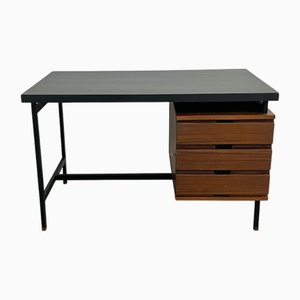 Bureau en Teck et Acier Laqué par Pierre Guariche, 1960s